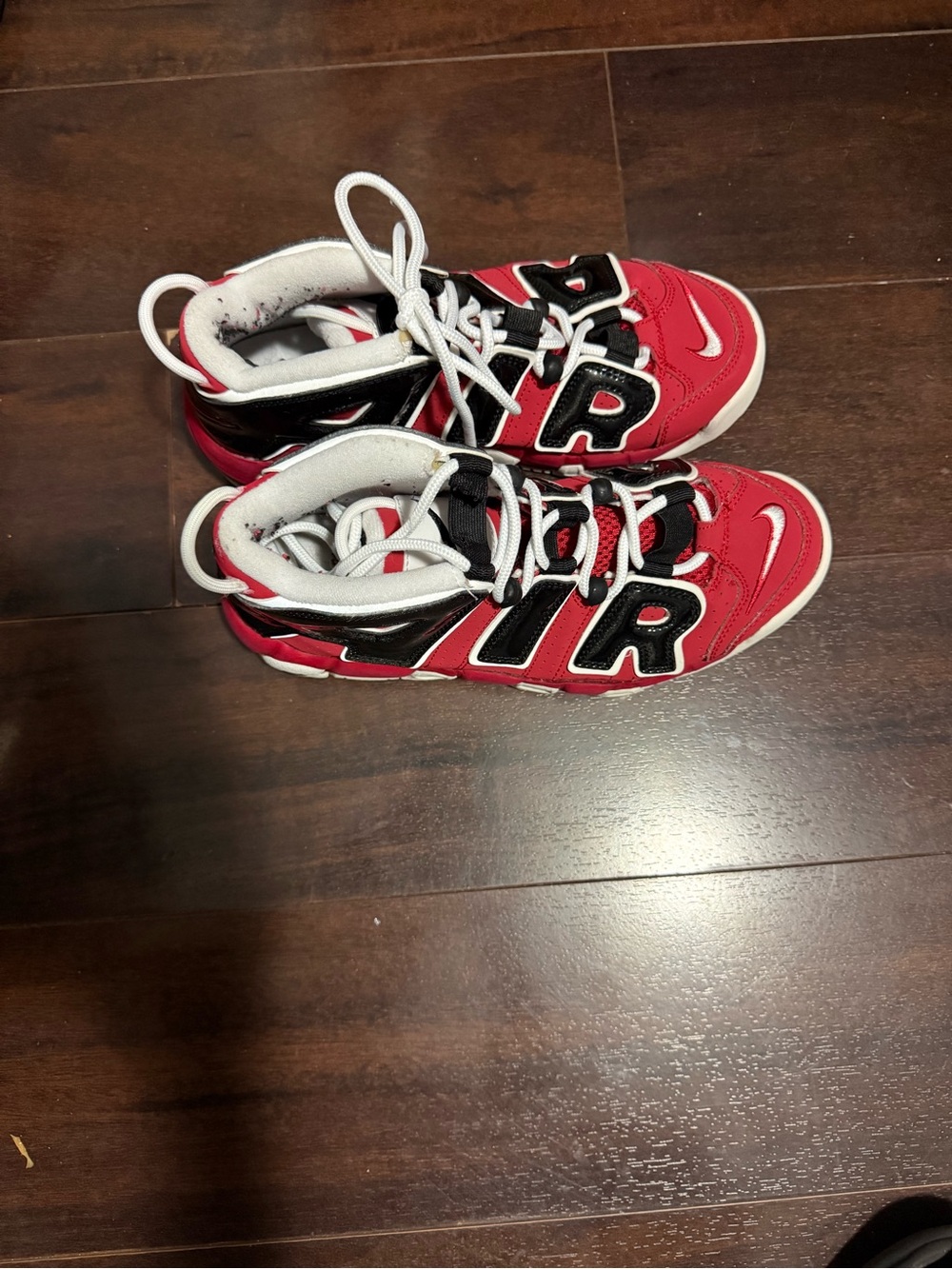 Nike Kids Red and Black Air Basketball Sneakers